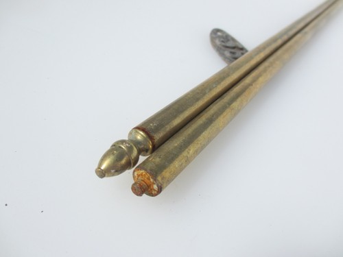 Antique brass stair rods - brass,
