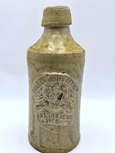 Salt glazed embossed - salt, stoneware