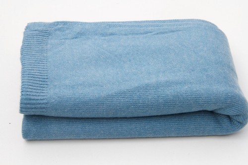 Ocean blue cashmere shawl - ocean,