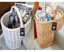 Oval Wicker Stair Step Storage