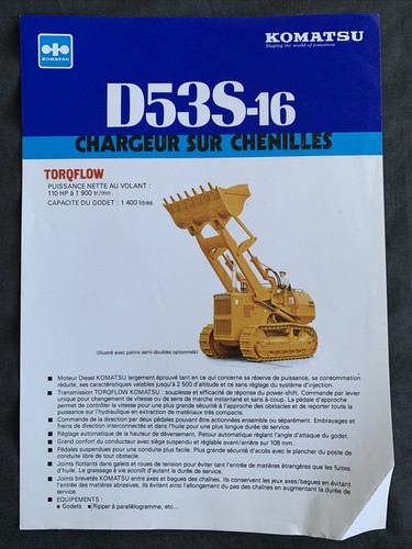 Komatsu d53s leaflet - komatsu, d53s-16