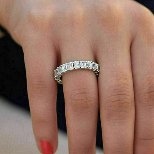 14k white gold plated - 2.50, ct