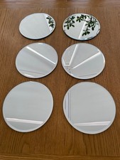 6 Round Mirror Glass Bevel