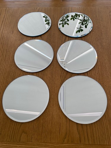 Round mirror glass bevel - 6,
