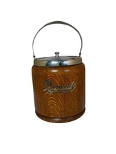 Vintage Wooden Biscuit Barrel