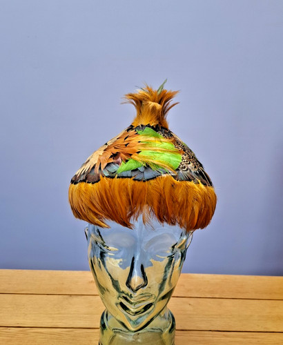 Vintage feather hat 195os - vintage,