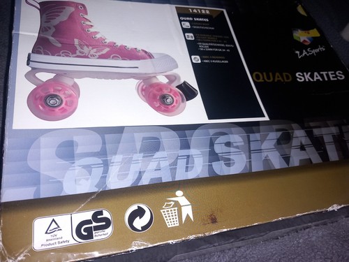 Quad roller skates pink - pink., size