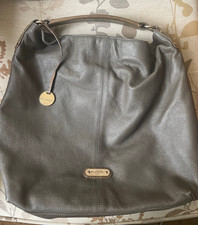Sienna De Luca Italy Genuine Grey Leather Hobo Bag "Amelia" - Hardly used.