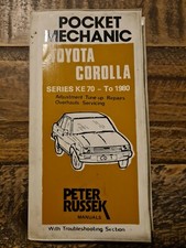 Toyota KE70 book manual AE86 TA22 Corolla Levin Trueno drift jdm supra 