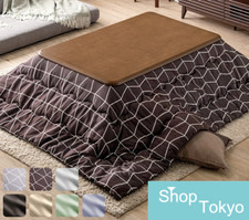 Japanese Kotatsu Table Set 120x80cm Heated Low Table Blanket 100V Warmer