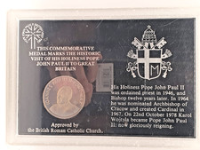 Pope John Paul II Commemorative Medal – Visit to Britain 1982