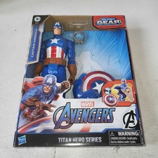 Marvel Avengers Titan Hero Series Blast Gear Captain America, 30 cm Toy