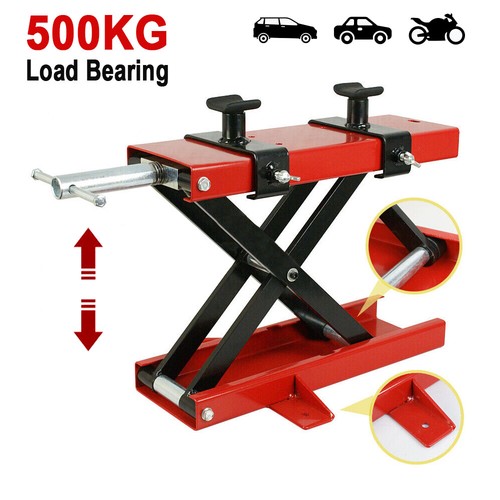 Motorcycle scissor center lift - center,