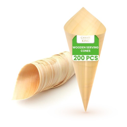 Pinewood serving cones ice - cones,