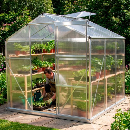 Greenhouse silver aluminium - silver,
