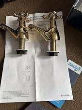 Damixa Roma basin tap hot and cold - gold colour