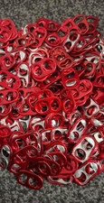 100 RED Can Ring Pulls - Ideal
