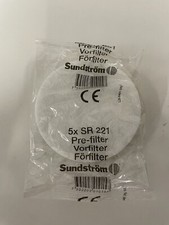 Sundstrom SR221 Pre Filter Pack Of 5, For SR100/SR200 ,  Brand New Sealed.