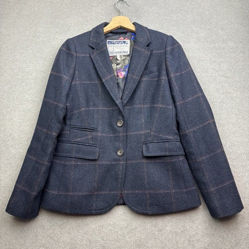 Joules tweed jacket navy - joules, uk