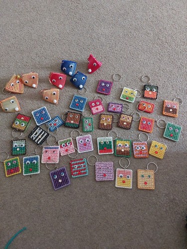 Hand made plastic canvas - hand,