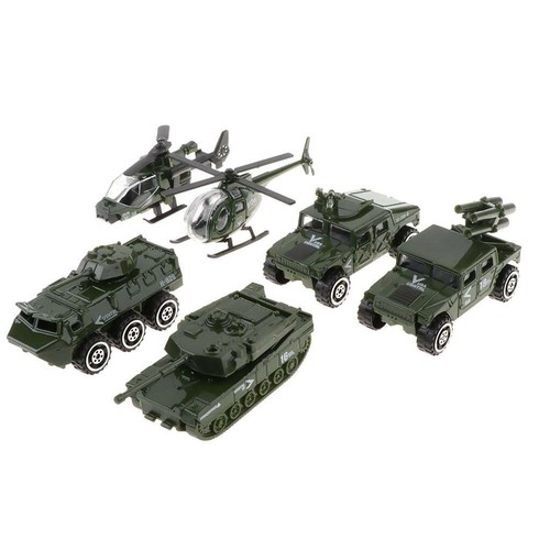 6pcs military vehicle playset - 6pcs,