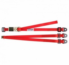 TRS Spare Wheel Strap RED - 3-Point Fixed Adjustable Ratchet Tie-Down 25mm/1"