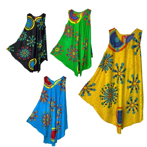 Ladies ethnic printed dress - printed,
