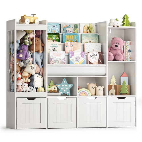 Kids toy storage unit - toy, white