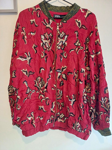 Zara women red floral - zara,