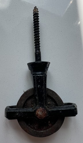 Antique vintage iron - antique, pulley