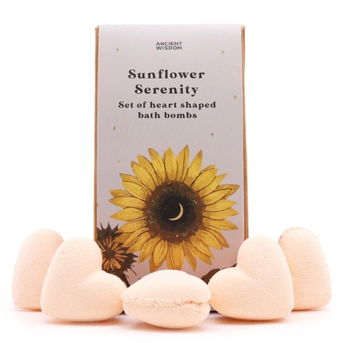 Sunflower serenity heart bath - serenity,