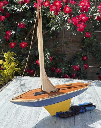 Vintage handmade pond yacht - vintage,