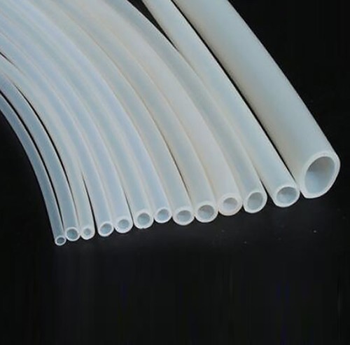White silicone tube - white, id