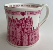 Coalport mug for 80th birthday of Queen Mother, 1980
