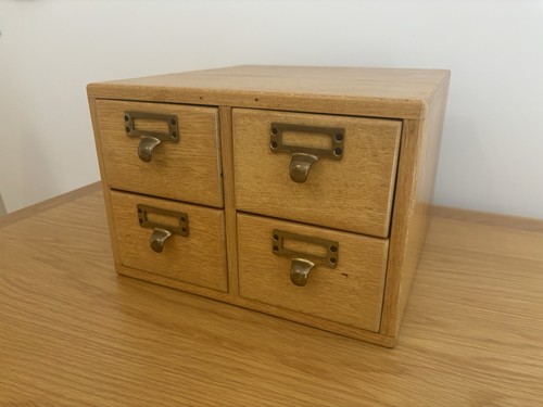 Vintage oak wooden library - vintage,