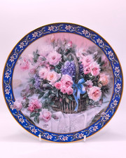 Lena Liu Roses Collector Plate