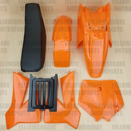 Plastics set ktm - plastics, orange