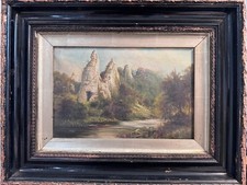 Antique victorian oil painting