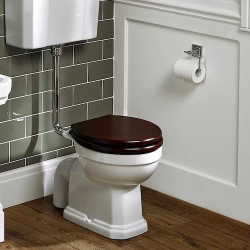 Universal wooden toilet seat - wooden,