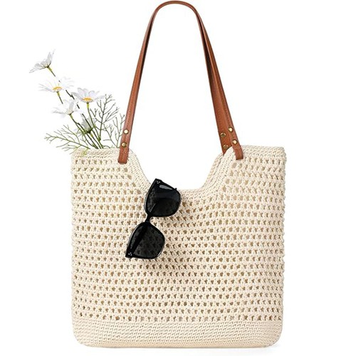 Crochet beach bag woven - crochet,