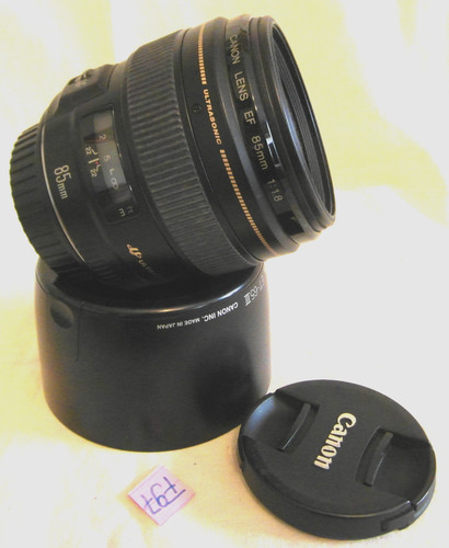 Canon lens 85mm 1 - lens, 1:1.8