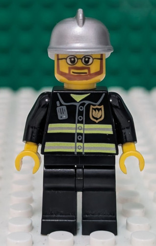Lego minifigure city fireman - minifigure,