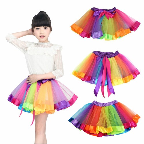 Rainbow skirts girl - girl, summer