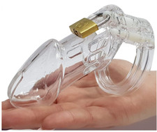 Plastic CLEAR Male Chastity
