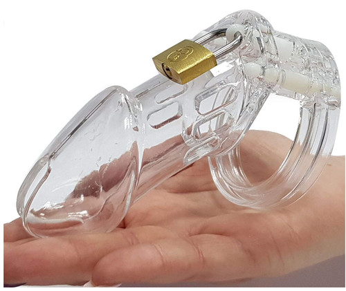 Plastic clear male chastity - male,