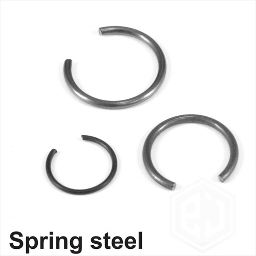 Retaining rings round wire - rings,