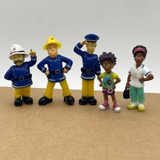 Fireman Sam Figure Set Sam, Elvis Officer Steele  Penny & Norman Combi P&P #W