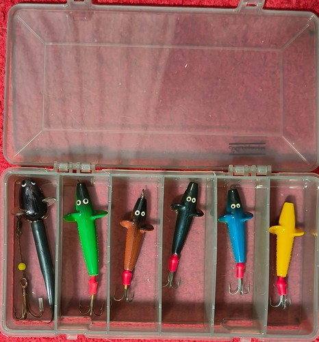 Six devon lures - devon, case