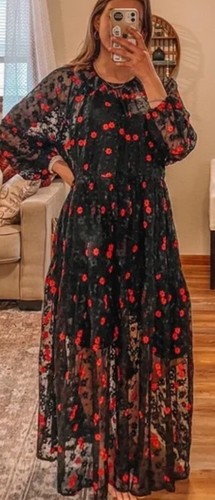 Zara bnwt black red - zara,