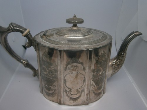 Antique silver plated - plated, teapot